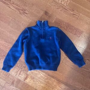 Ralph Lauren Polo vintage quarter zip boys size 7 sweater made in Hong Kong y2k